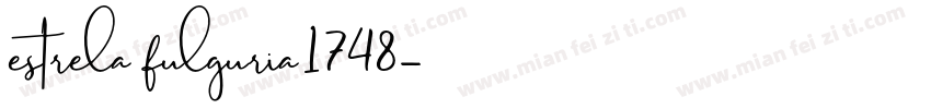 estrela fulguria1748字体转换